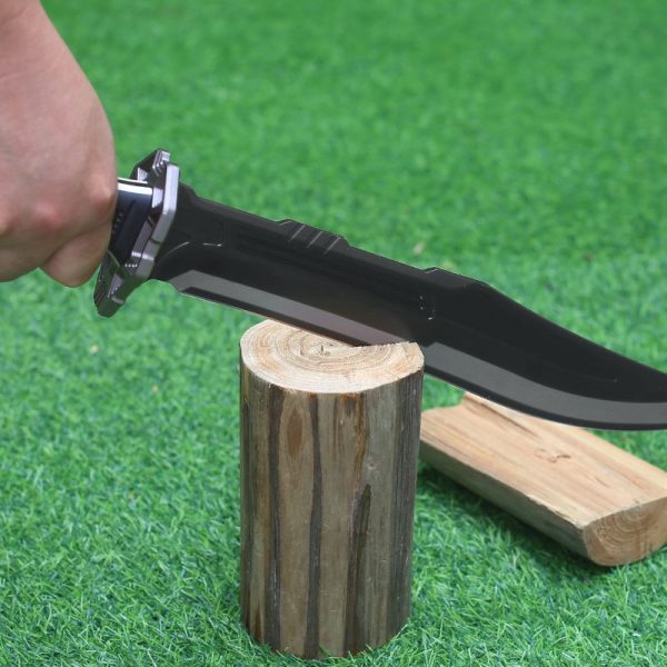 图 9 LS079 yyq Brokeback Long Fixed Blade Knife G10 Handle K Scabbard