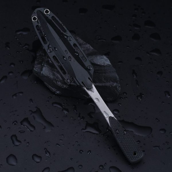 图 9 DE023 Ice Cone Tea Cone Double-edged Knife G10 Handle K Scabbard