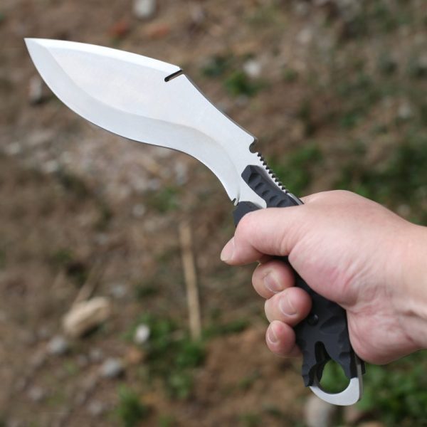 GT007 Dragging Dog Legs Curved Knife G10 Handle K Scabbard