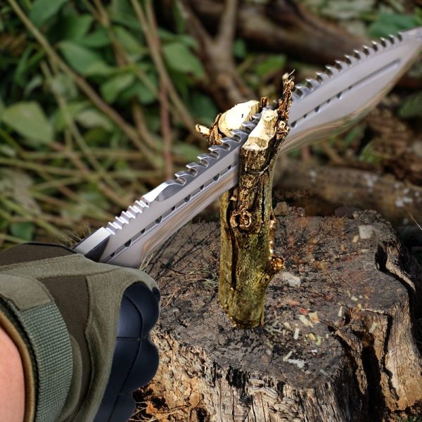 图10 GT004 Tuode Curved Knife G10 Handle Leather Sheath