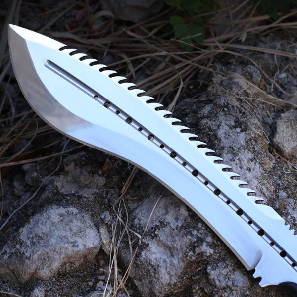 图4 GT004 Tuode Curved Knife G10 Handle Leather Sheath