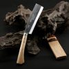 LS069 Wood Sheath Wood Knife Long Fixed Blade Knife Wooden Handle Wooden knife set