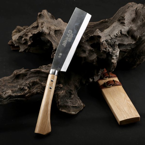 LS069 Wood Sheath Wood Knife Long Fixed Blade Knife Wooden Handle Wooden knife set