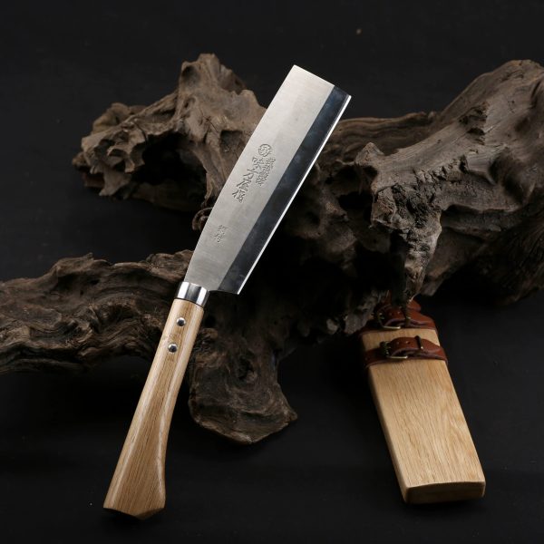 LS069 Wood Sheath Wood Knife Long Fixed Blade Knife Wooden Handle Wooden knife set