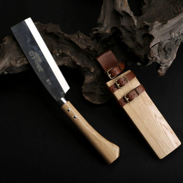 LS069 Wood Sheath Wood Knife Long Fixed Blade Knife Wooden Handle Wooden knife set