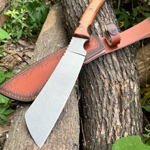 微信图片_20250121132807 LS070 Conqueror Long Fixed Blade Knife Wooden Handle Leather Sheath