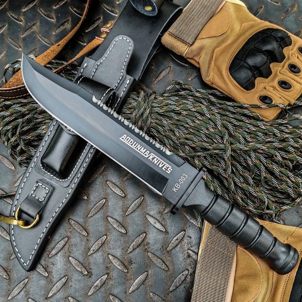 微信图片_20250406162849 LS075 Langya Long Fixed Blade Knife G10 Handle Leather Sheath