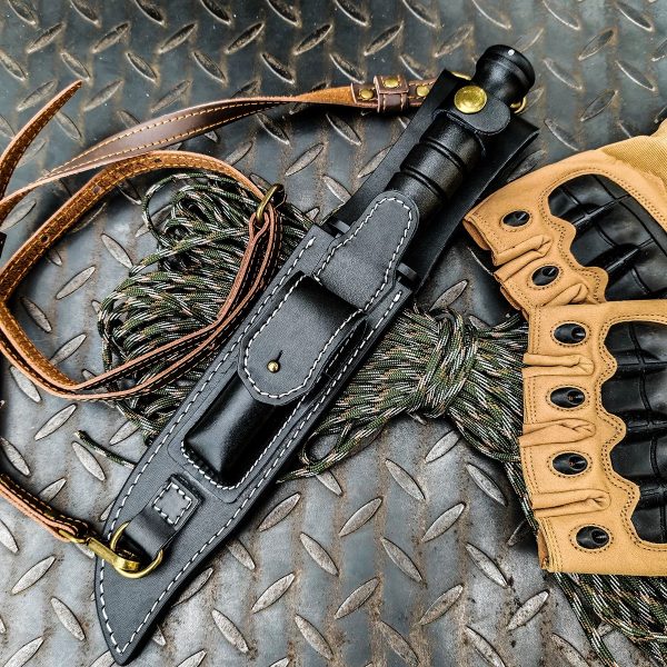 微信图片_20250406162902 LS075 Langya Long Fixed Blade Knife G10 Handle Leather Sheath