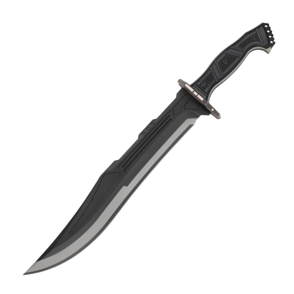 未 白底 LS079 yyq Brokeback Long Fixed Blade Knife G10 Handle K Scabbard