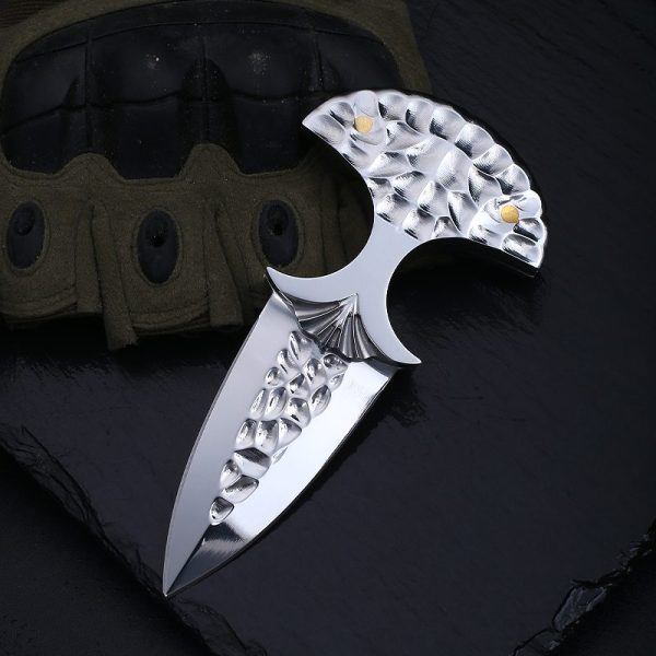 网图 9 SC001 All steel hand prick Push Dagger All steel handle K Scabbard