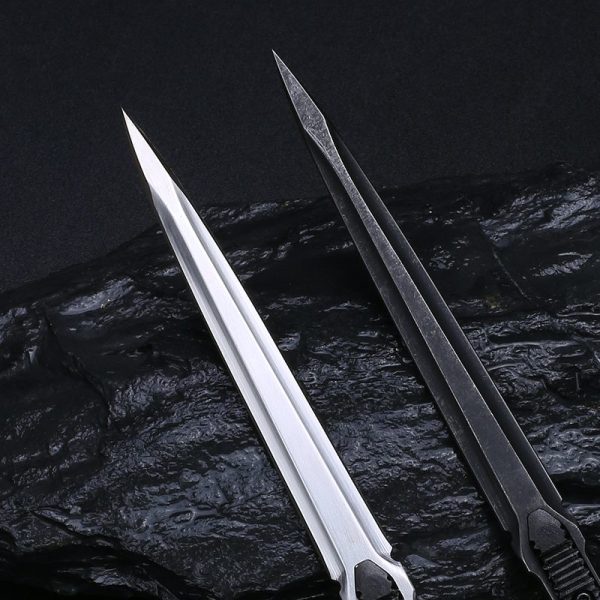 DE002 tea pick Double-edged Knife G10 Handle K Scabbard