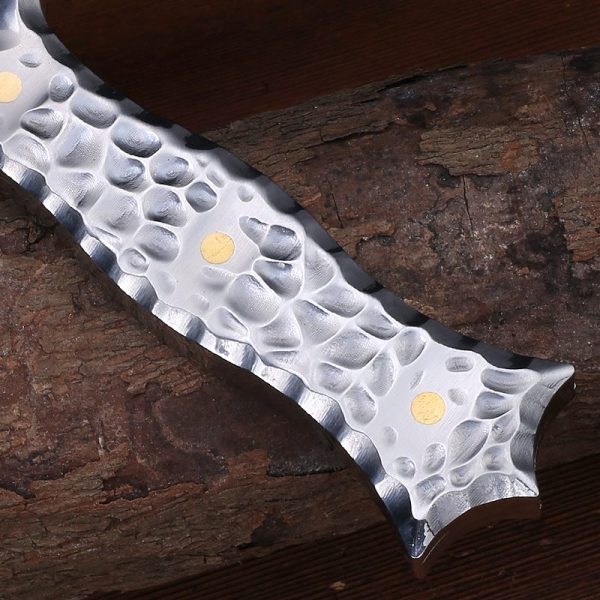 详5 DE001 All steel small double Double-edged Knife All steel handle K Scabbard