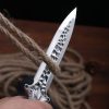 详7 DE001 All steel small double Double-edged Knife All steel handle K Scabbard