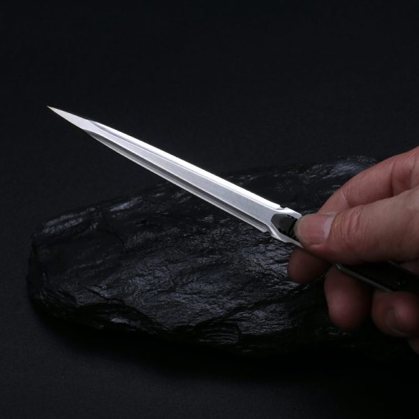 DE002 tea pick Double-edged Knife G10 Handle K Scabbard